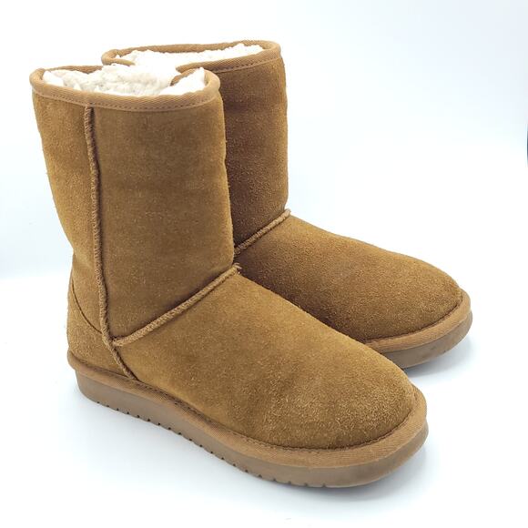 Koolaburra by UGG Victoria Short Winter Boots 1015874 Chestnut women's size 5 - Picture 3 of 9